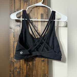 lululemon athletica Black Crisscross Sports Bra